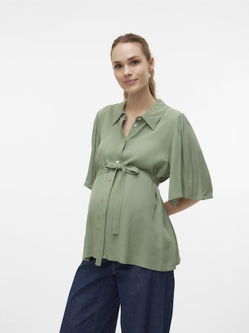 MAMALICIOUS Blouse 'My Lia' in Groen: voorkant
