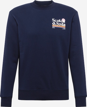 SCOTCH & SODA Sweatshirt in Blue: front