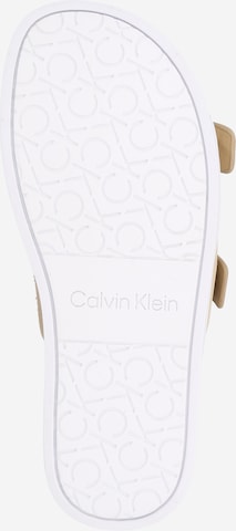 Calvin Klein Muiltjes 'ERGONOMIC SLIDE' in Beige