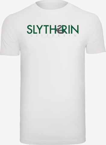 T-Shirt 'Harry Potter Slytherin' F4NT4STIC en blanc : devant