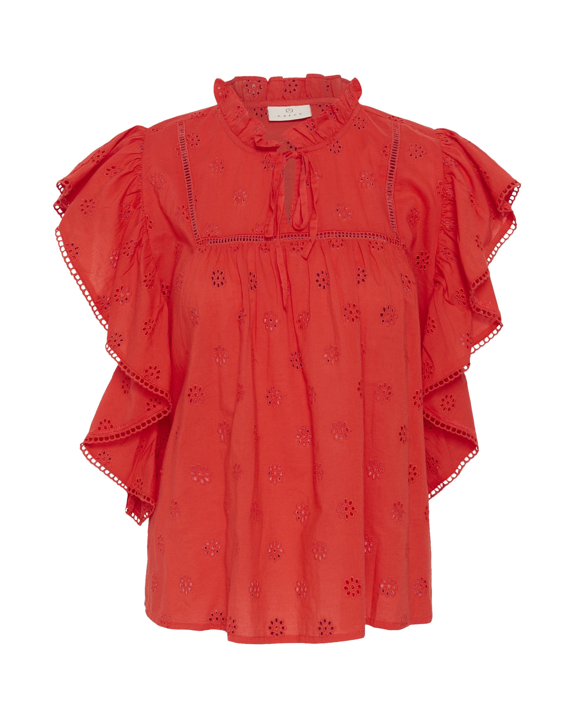 Kaffe - Blusa 'Fiona' em vermelho: frente