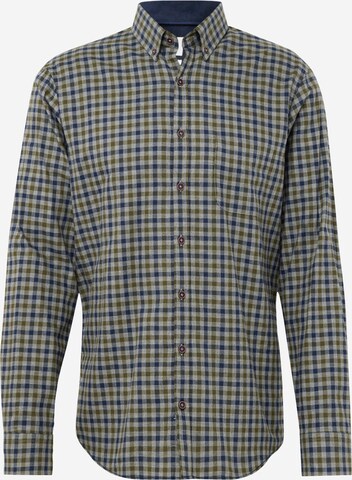 BRAX Regular fit Button Up Shirt 'DANIEL' in Green: front