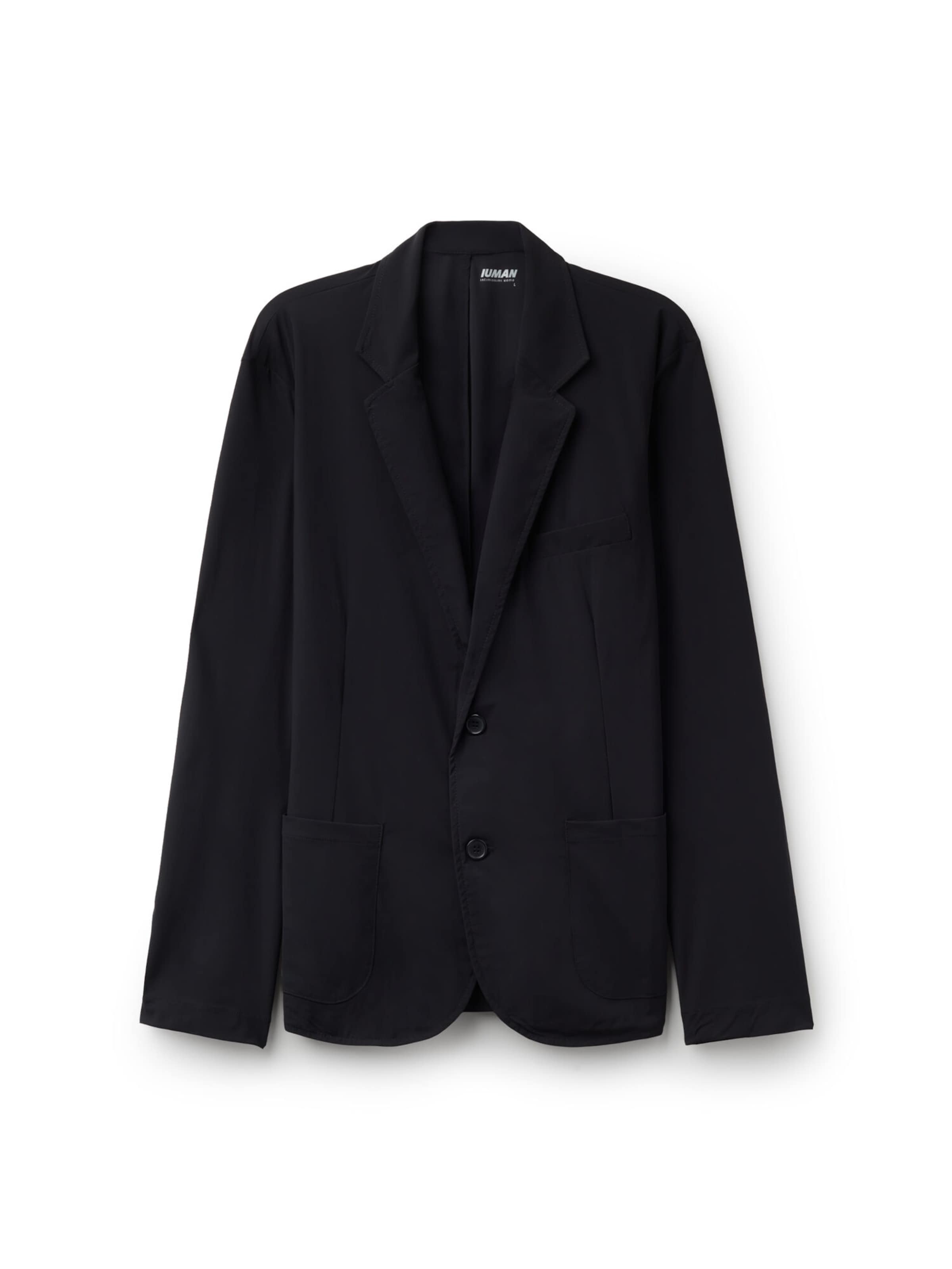IUMAN Intimissimi Uomo Suit Jacket in Black: front