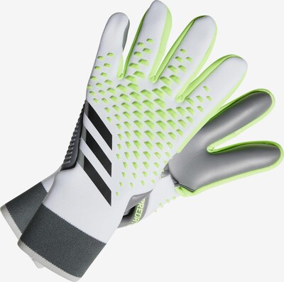 ADIDAS PERFORMANCE Sporthandschuhe 'Predator Pro' in grau / dunkelgrau / hellgrün / weiß, Produktansicht