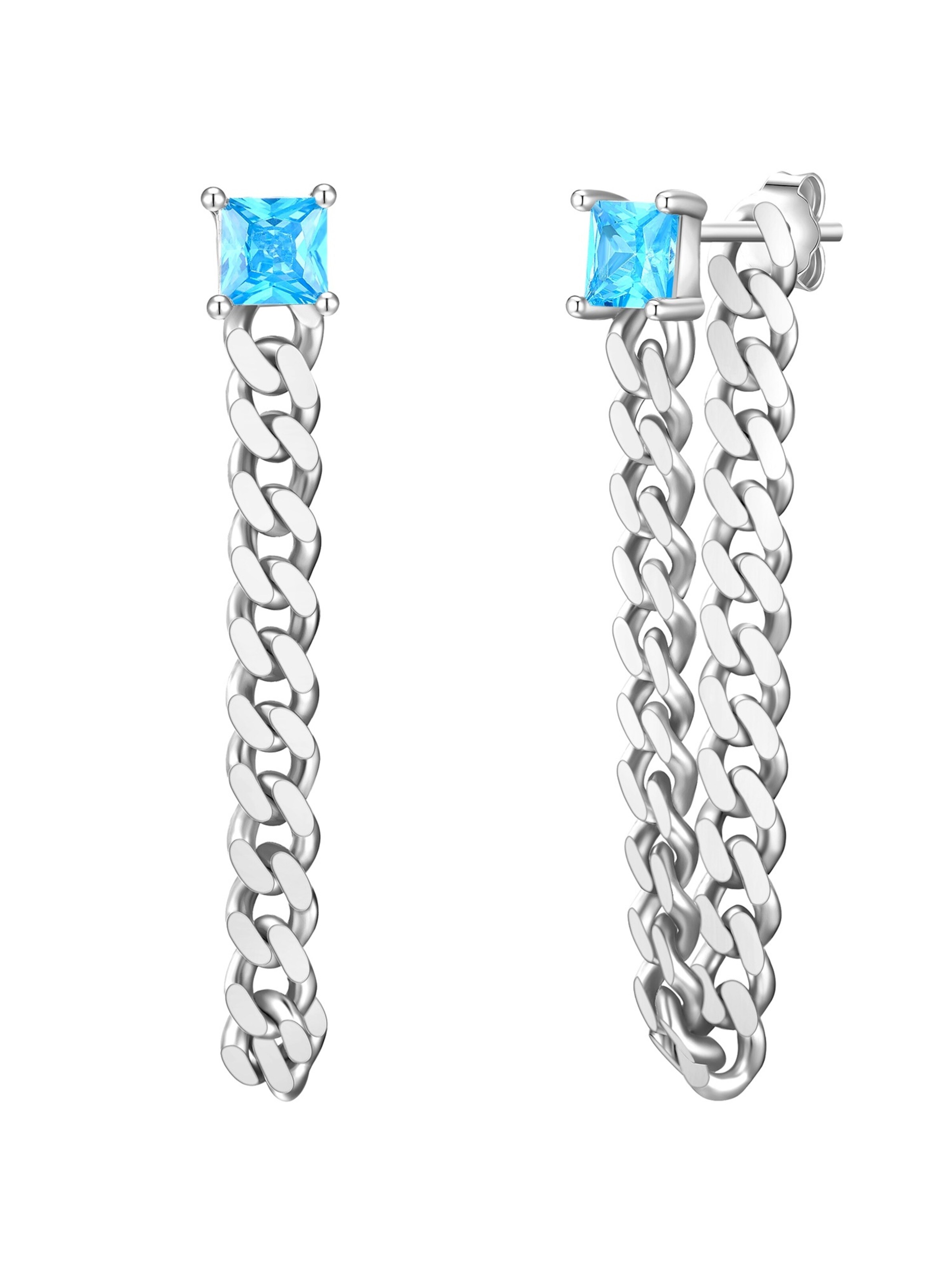 Boucles d'oreilles Glanzstücke München en argent : devant