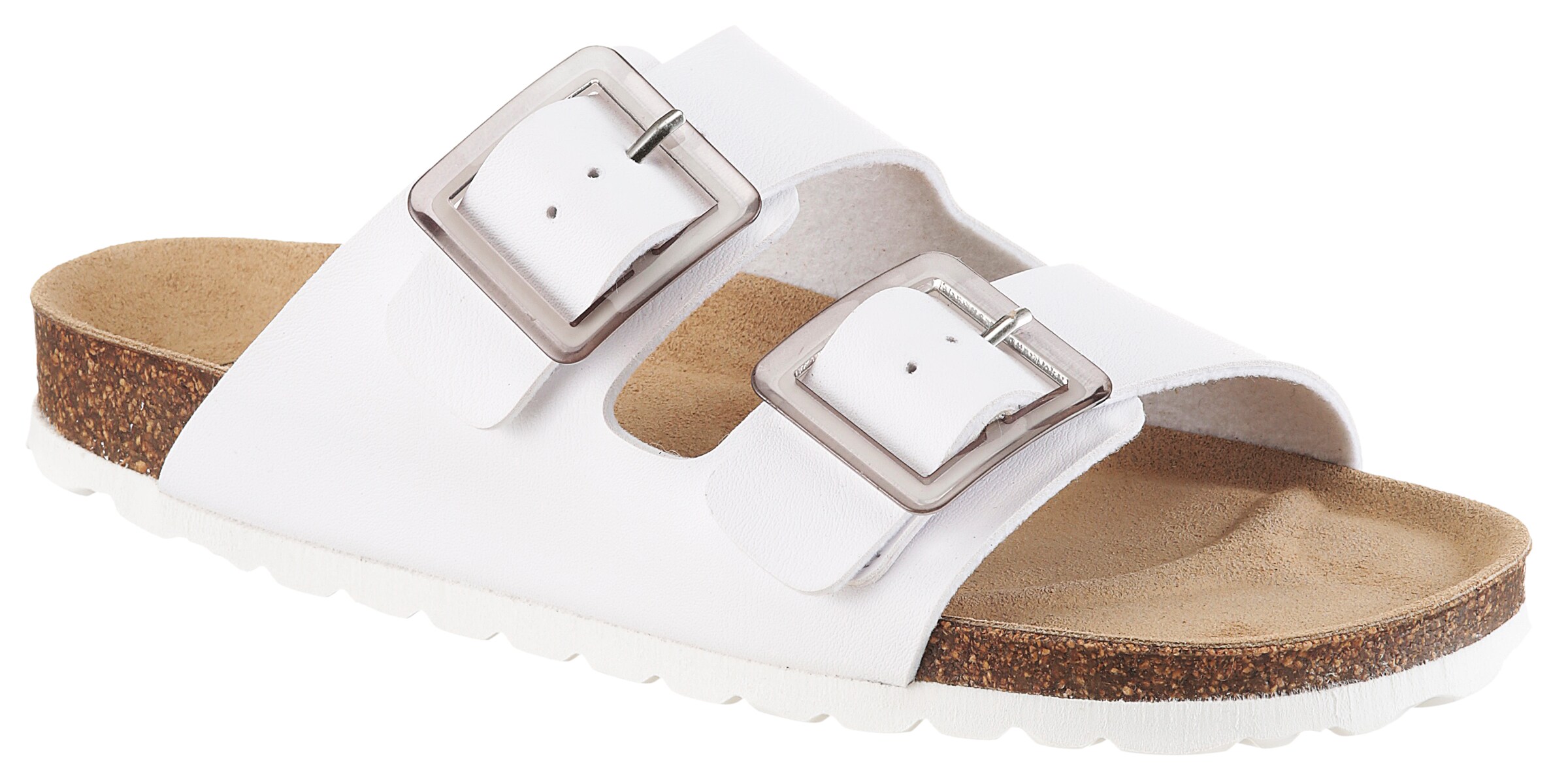 Aniston Mules in White: front