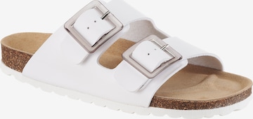 Aniston Mules in White: front