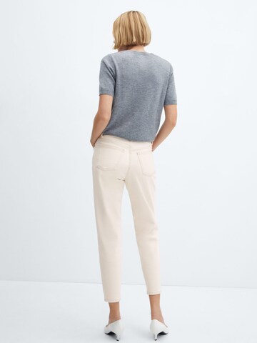 MANGO Regular Jeans 'Newmom' i vit