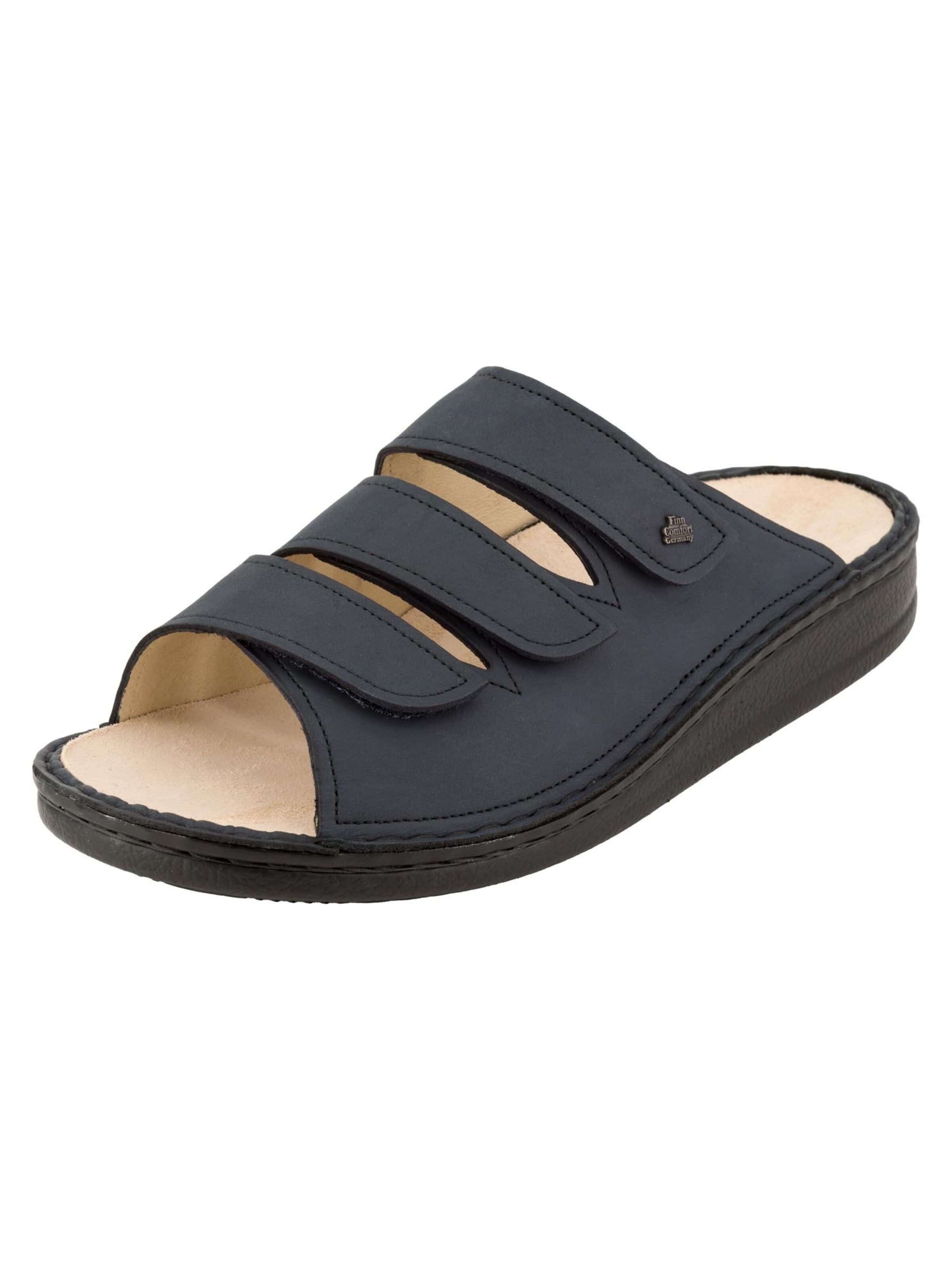 Finn Comfort Muiltjes 'Korfu' in Blauw: voorkant