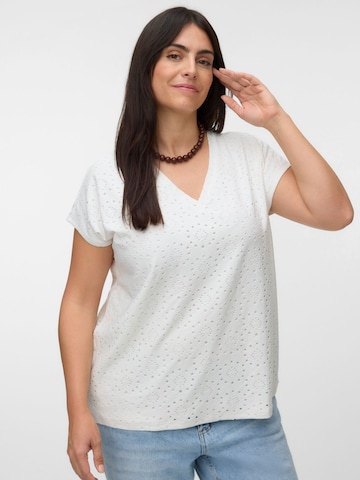 Chemisier 'TASSA' Vero Moda Curve en blanc : devant