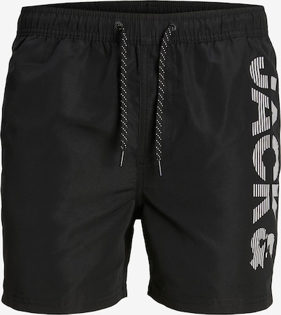 XS dydžio Maudymosi trumpikės 'JPSTFiji' iš JACK & JONES, spalva – juoda / balta, Prekių apžvalga