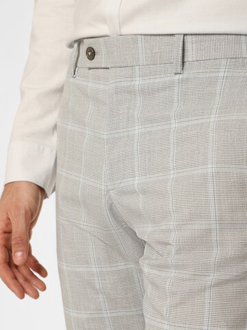 Coupe slim Pantalon 'Hoxdon' Finshley & Harding London en gris