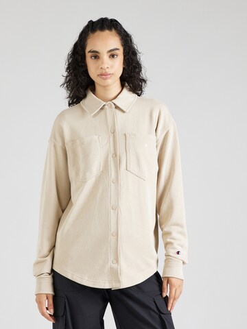 Champion Authentic Athletic Apparel Jacke in Beige: Vorderseite