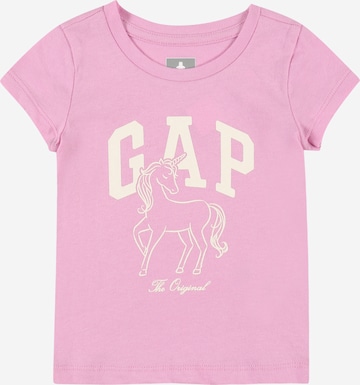 T-Shirt GAP en rose : devant