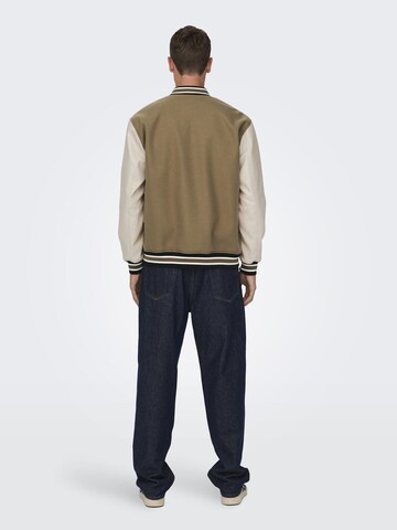 Only & Sons Between-Season Jacket in Beige