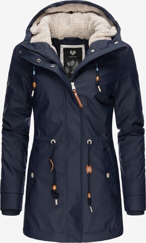 Ragwear Winter Coat 'Monadis Rainy II Intl.' in Blue: front
