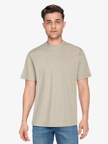 Signal T-Shirt 'Eddy' in Beige: predná strana