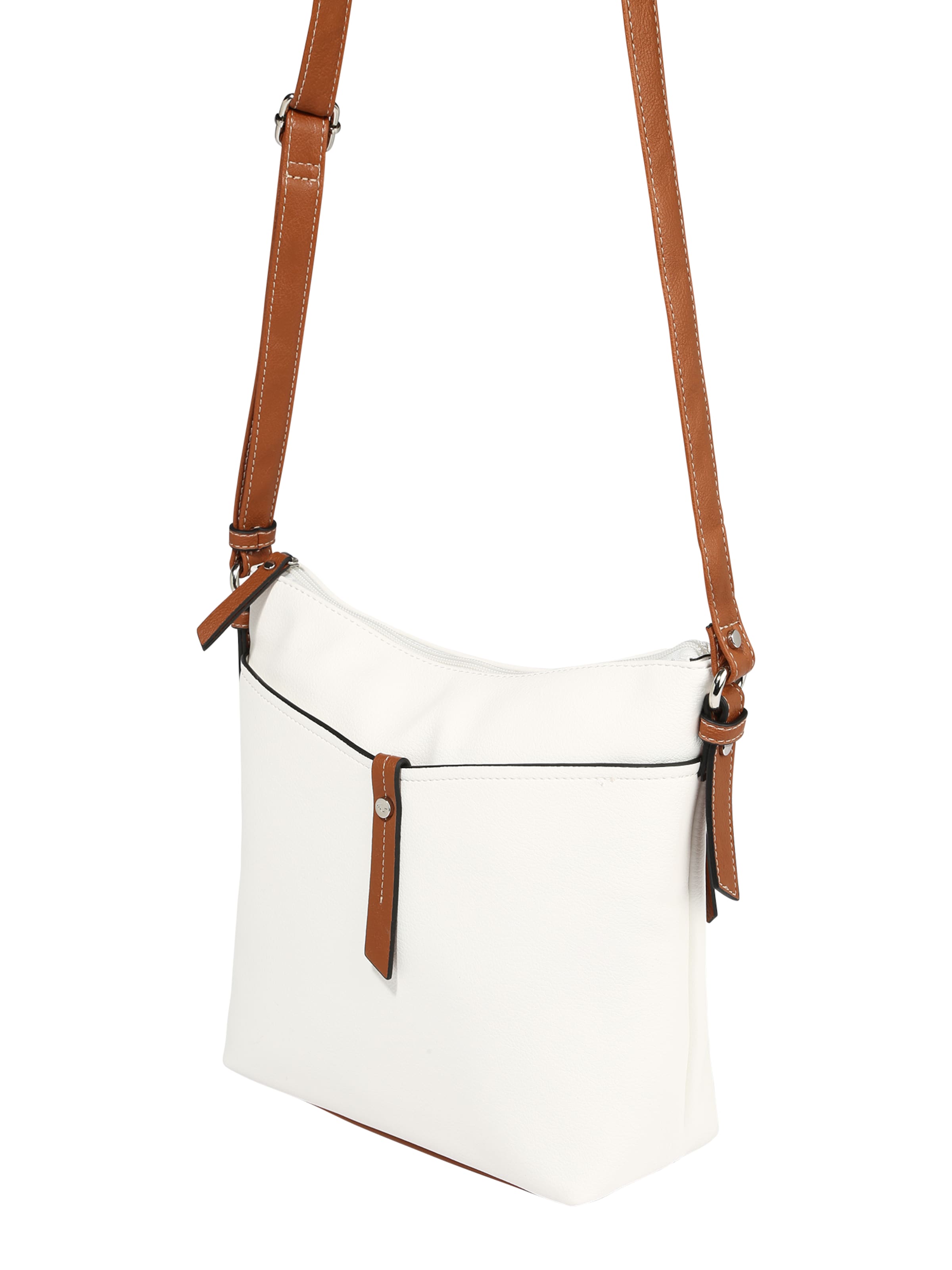 TOM TAILOR - Bolso de hombro 'Novara' en blanco: frente