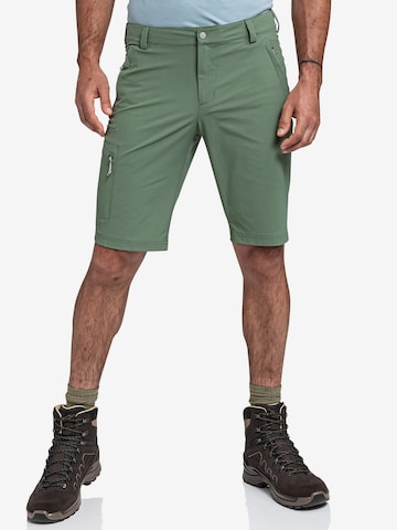 Schöffel Regularen Outdoor hlače 'Folkstone' | zelena barva: sprednja stran