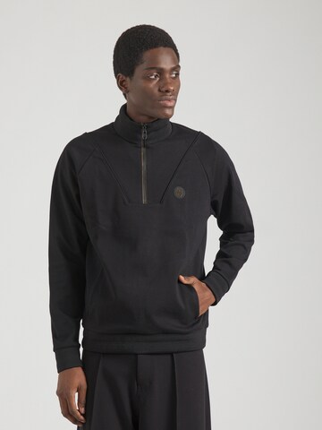 BOSS - Sudadera en negro: frente