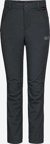 JACK WOLFSKIN Outdoor Pants 'FOURWINDS' in Grey: front