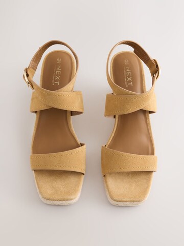 Next Сандали с каишка 'Forever Comfort' в жълто