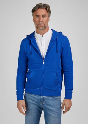 HECHTER PARIS Sweatjacke 'ZIP JACKET' in Blau: Vorderseite