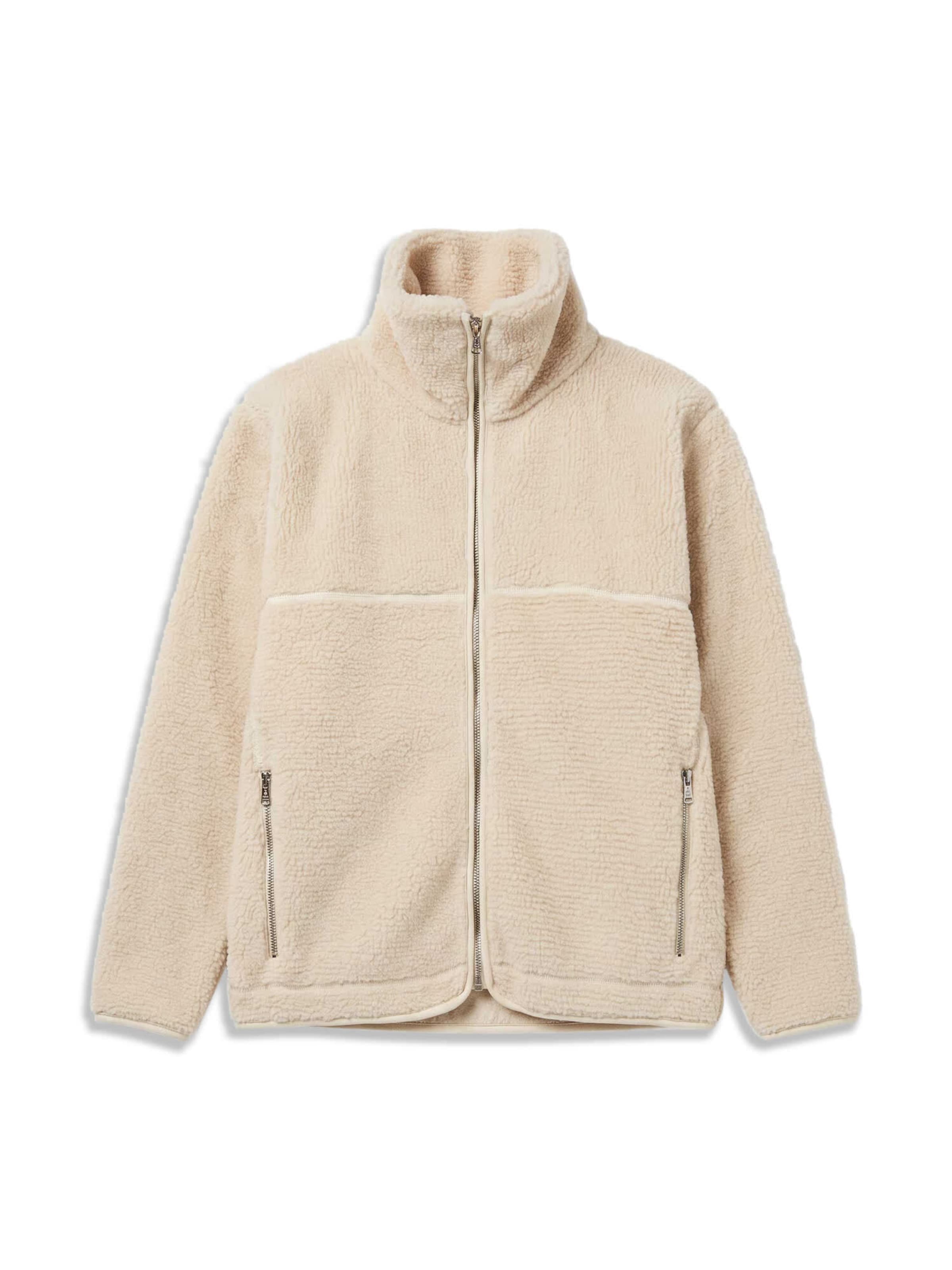 Gisela Fleecejakke i beige: forside