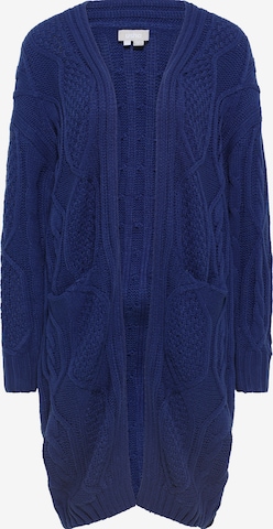 Usha Knit Cardigan in Blue: front