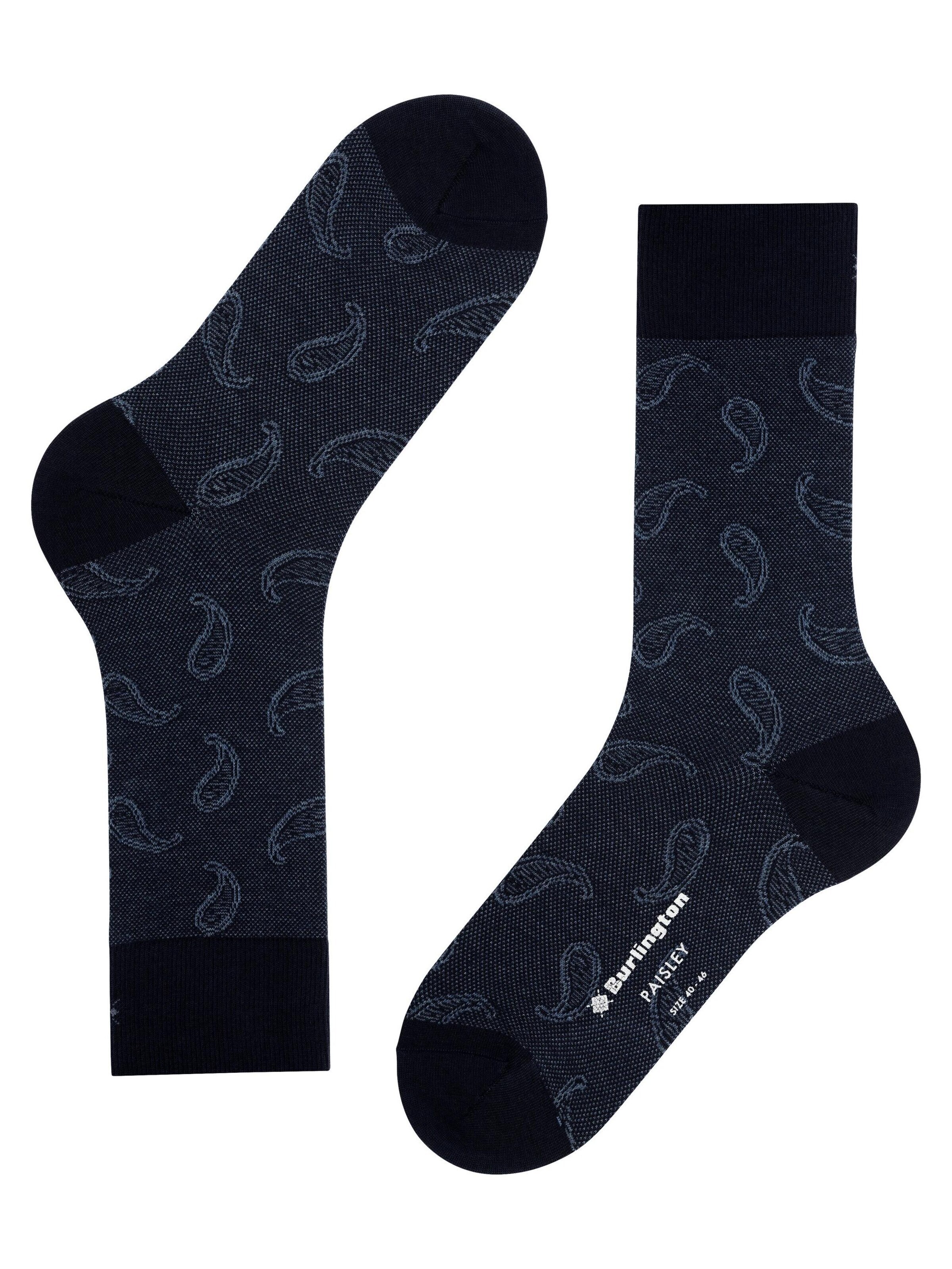 BURLINGTON Socken 'Paisley'‌‌‌‌ in Blau