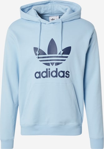 ADIDAS ORIGINALS Sweatshirt 'Adicolor Classics Trefoil' in Blau: Vorderseite