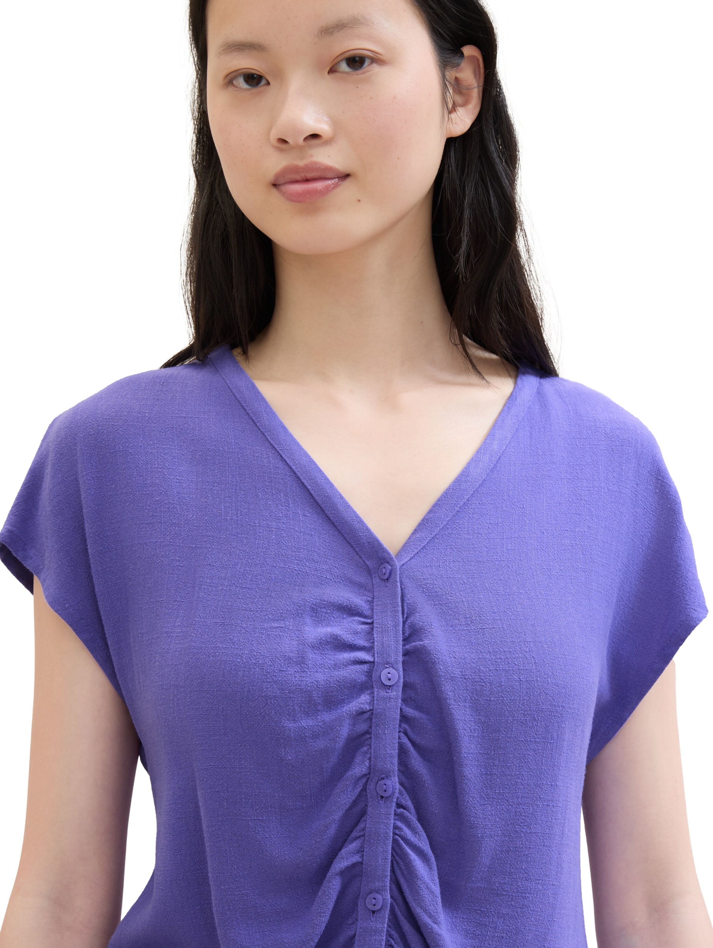 TOM TAILOR DENIM Bluse in Lila