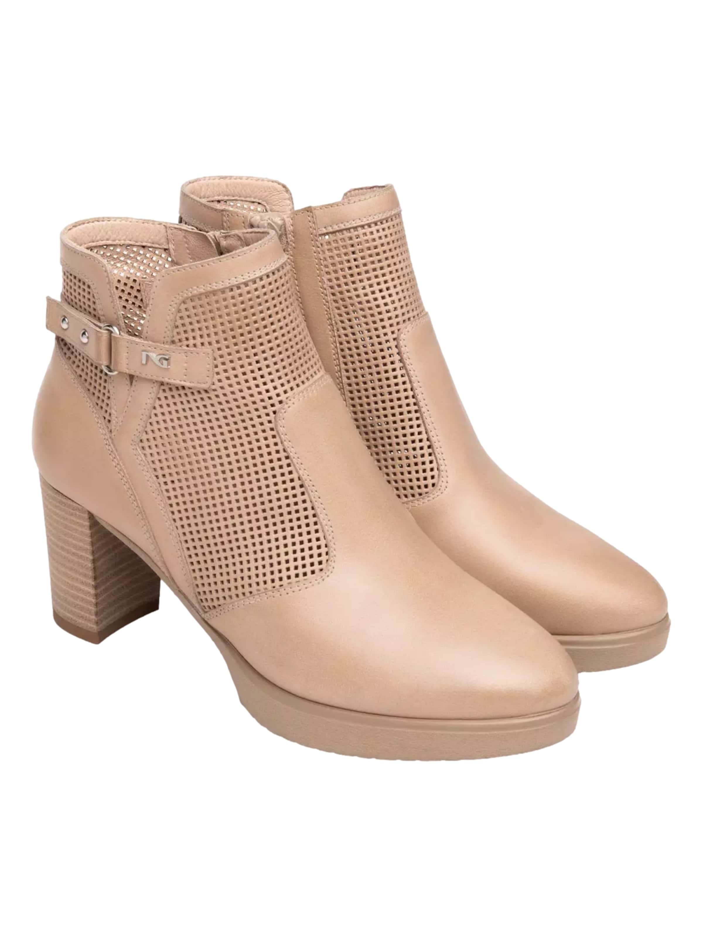 Bottines Nero Giardini en beige