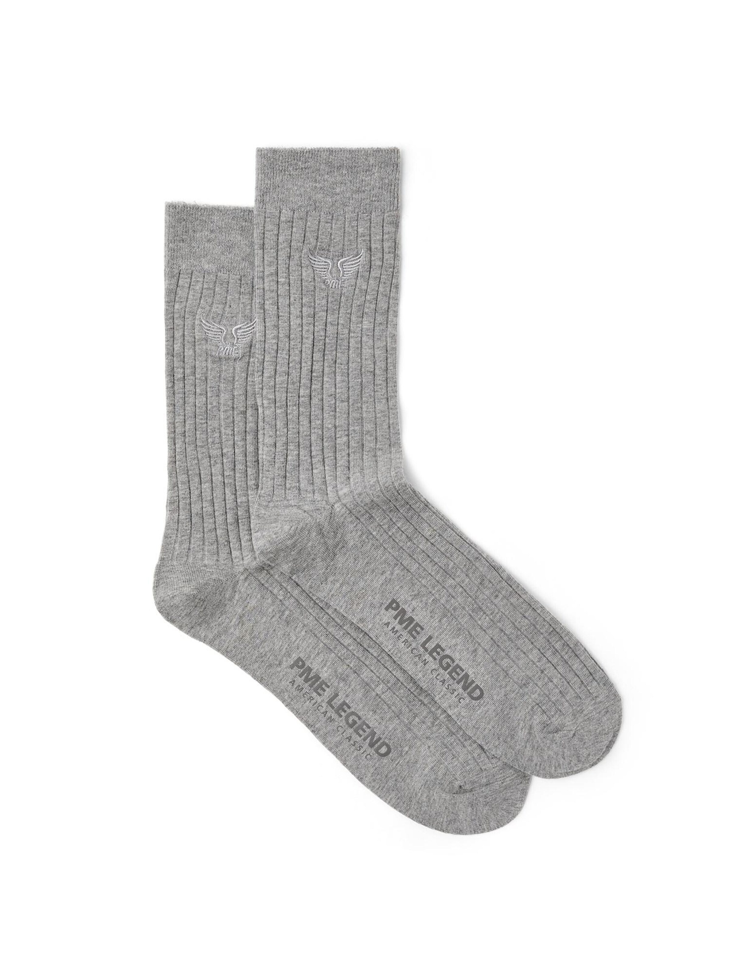 PME Legend Sokken '2-pack ribbed socks' in Grijs