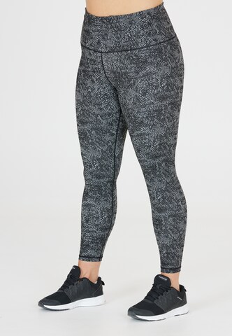 Q by Endurance Slimfit Sportbroek 'Inri' in Grijs: voorkant