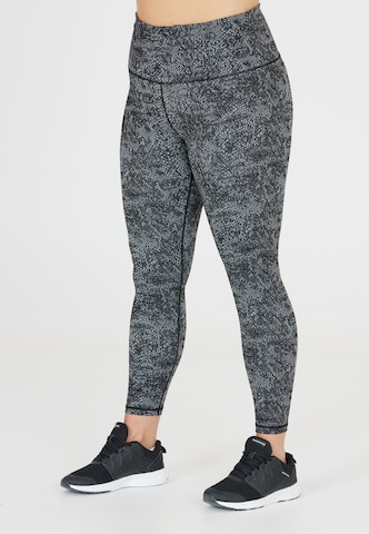 Q by Endurance Slim fit Workout Pants 'Inri' in Grey: front