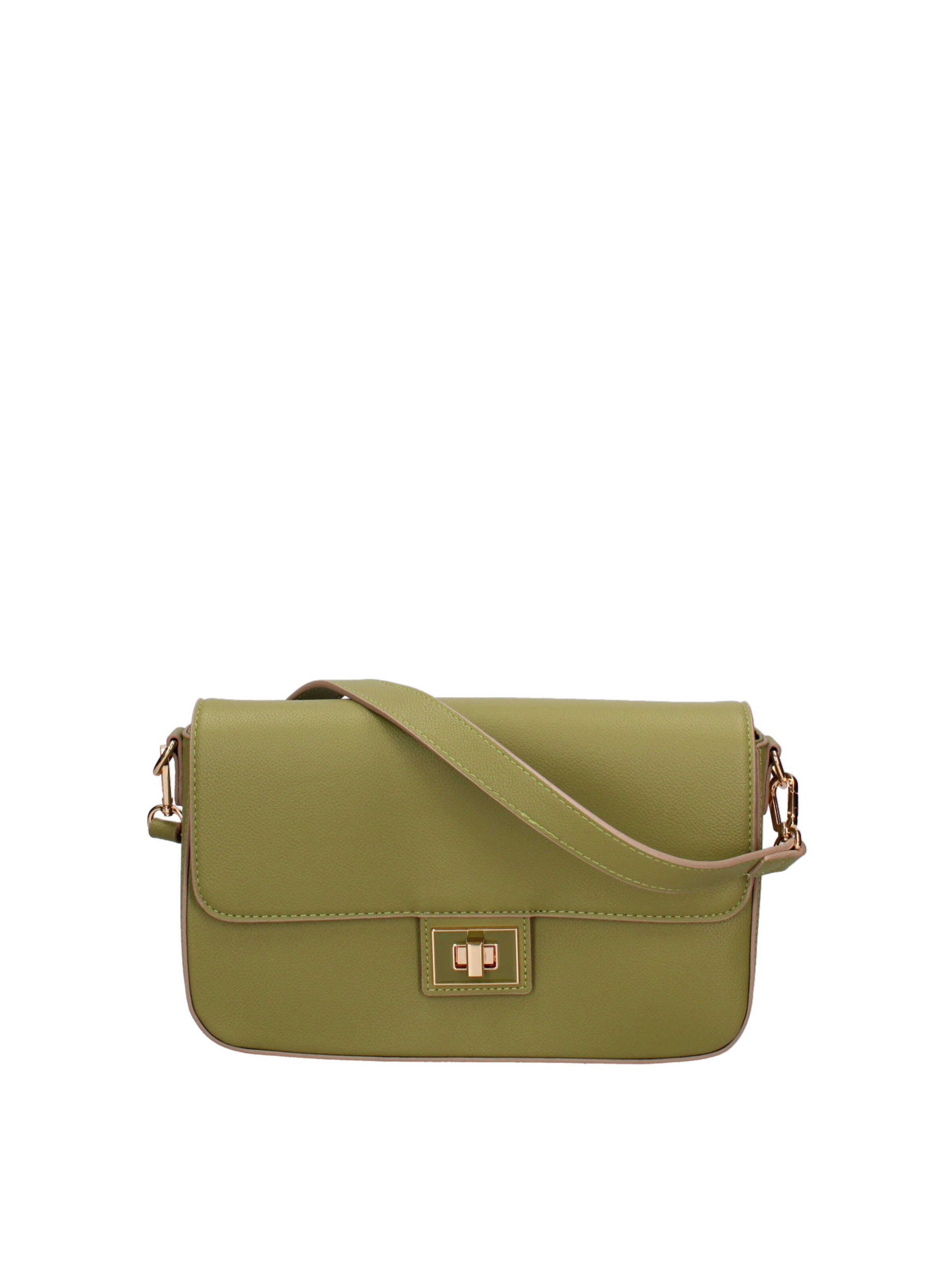 Borsa a spalla 'Borsa a Spalla Donna Amélie Ecopelle - Chiusura Girello' di Diana&Co. in verde: frontale