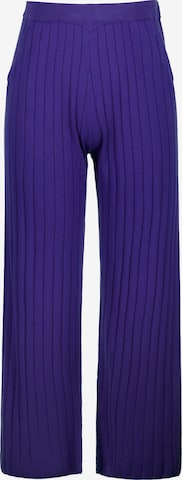 Ulla Popken Bootcut Hose in Lila: predná strana