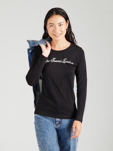 Pepe Jeans Μπλουζάκι σε μαύρο: μπροστά