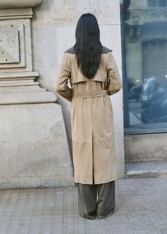 MANGO Between-Seasons Coat 'Brera' in Brown