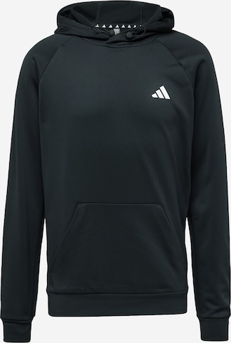 ADIDAS PERFORMANCE Athletic Sweatshirt in Black: front