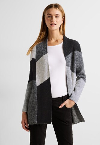 CECIL Knit Cardigan in Grey: front