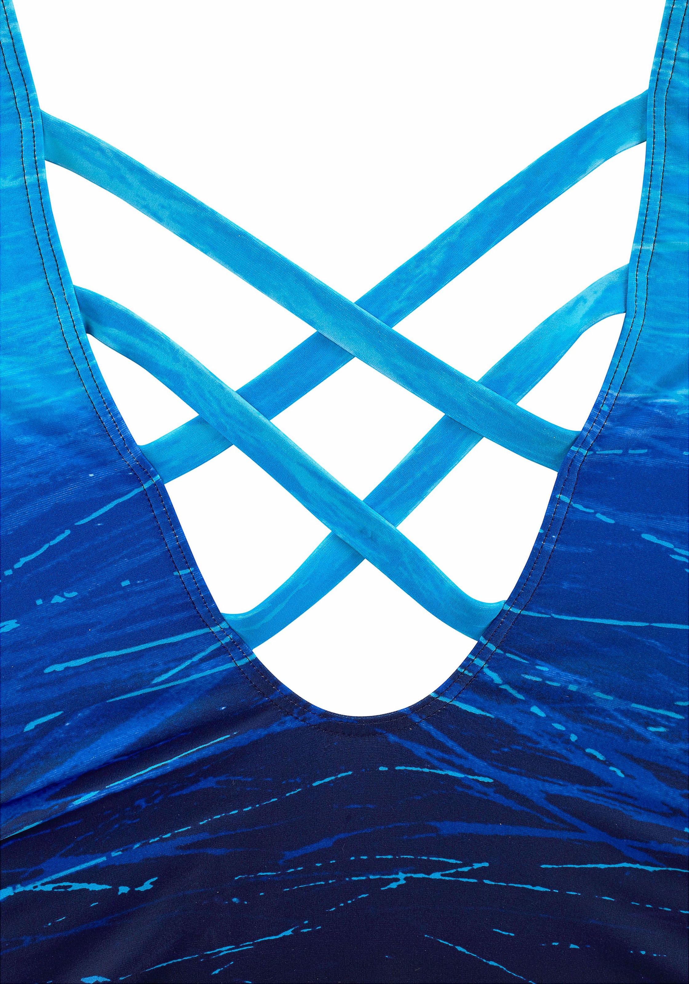 LASCANA Bustier Badedragt i blå