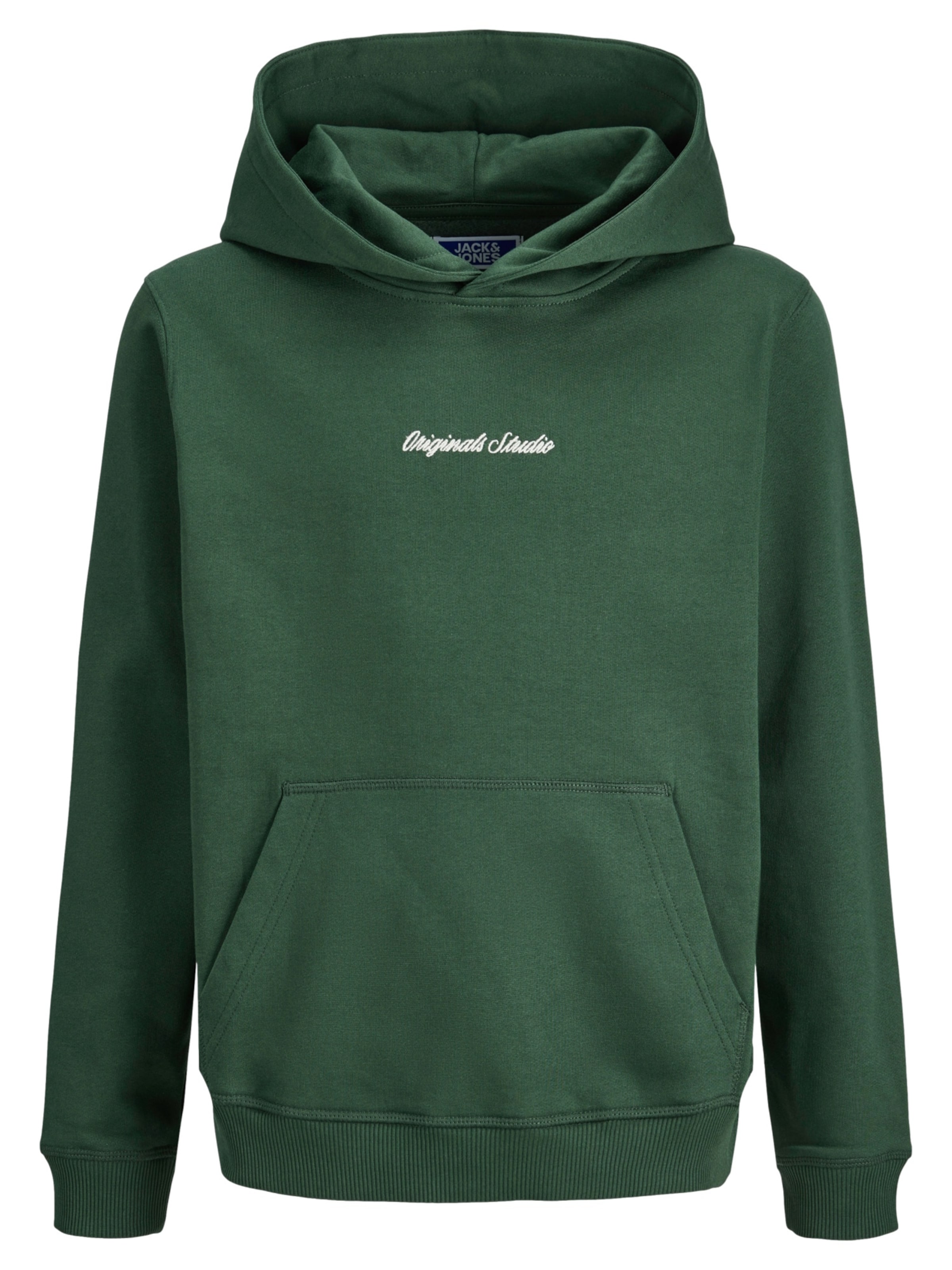 Jack & Jones Junior Sweatshirt 'Norrebro' in Green: front