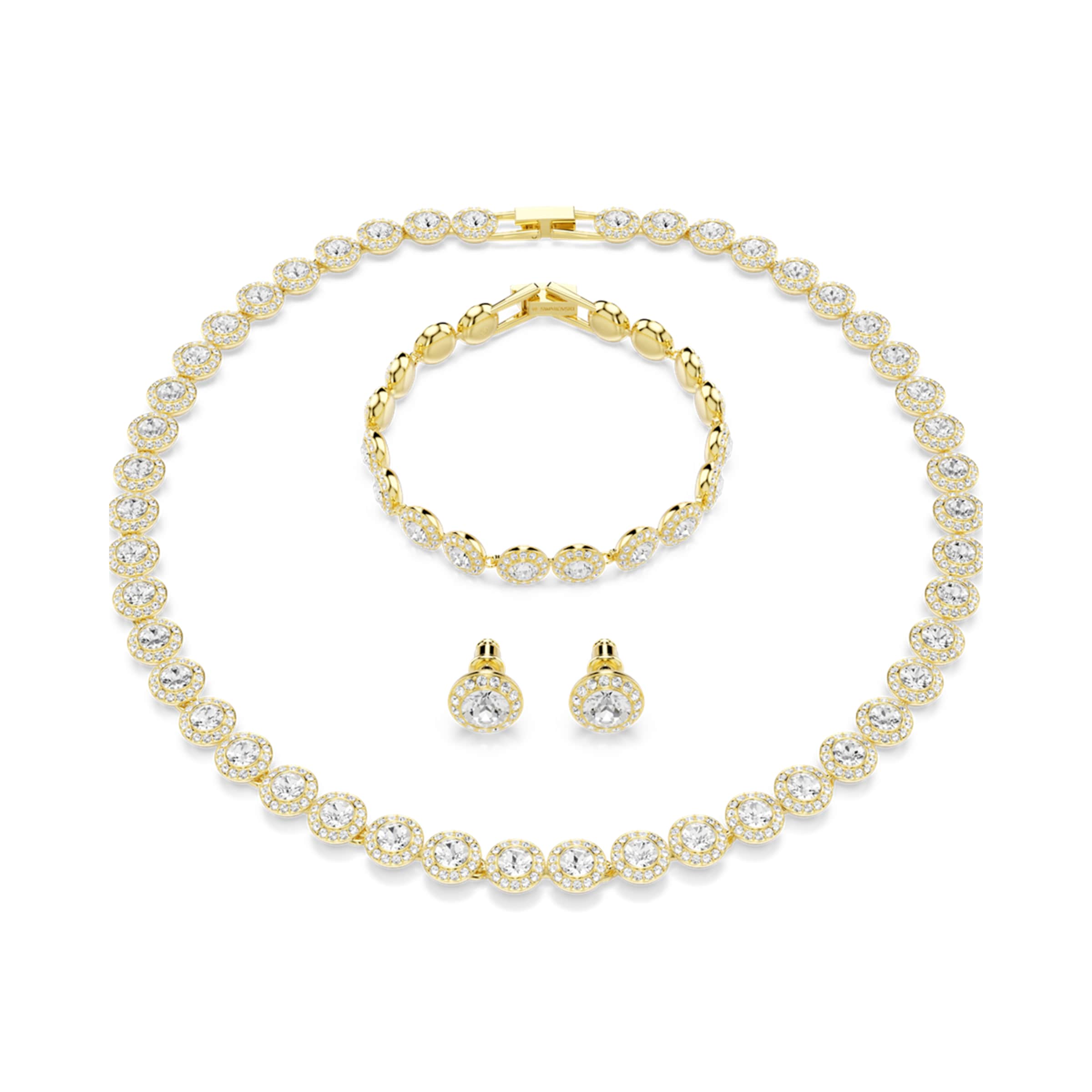 Swarovski Jewelry set in Gold, Item view