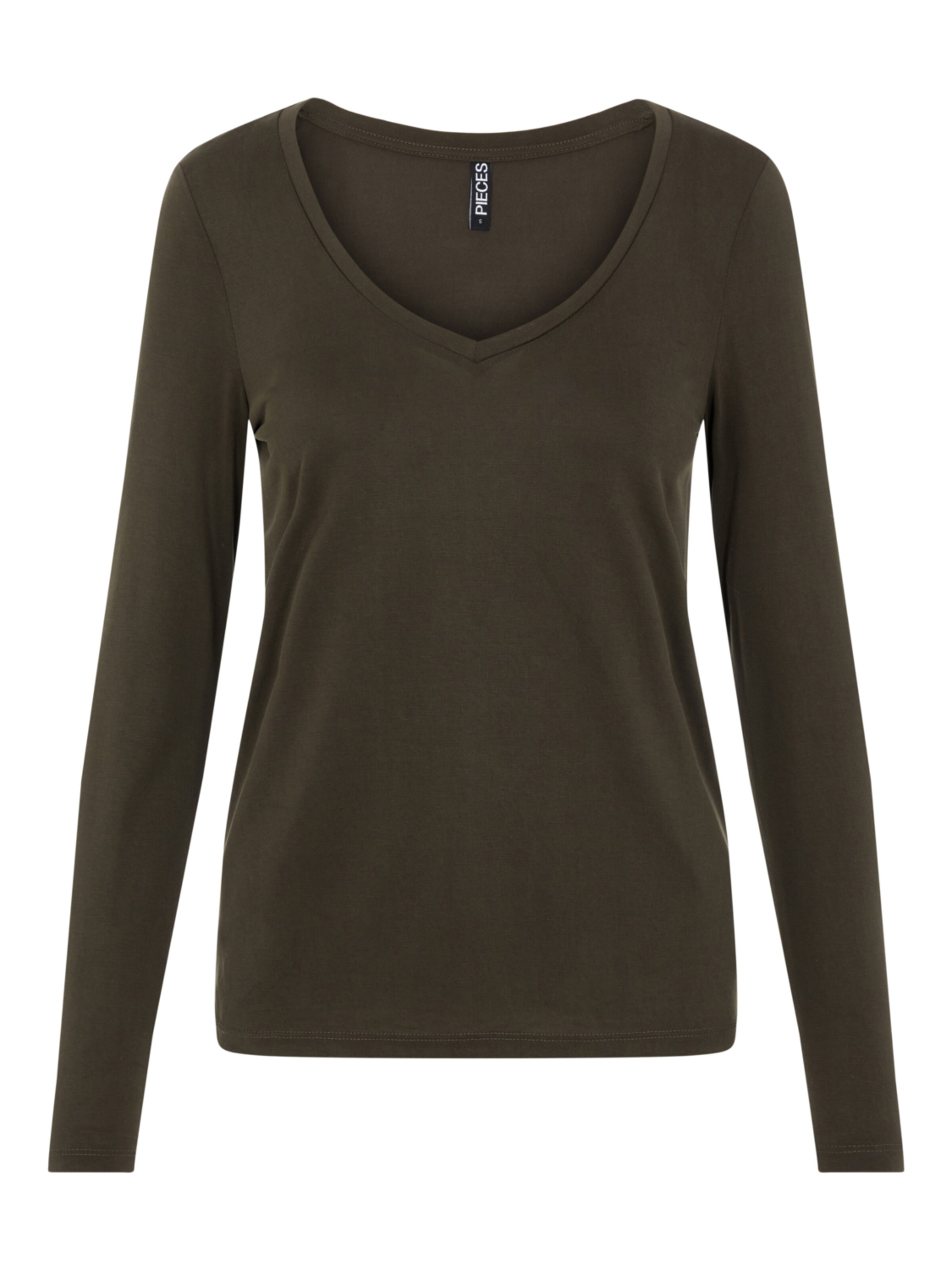 Maglietta 'Kamala' di PIECES in verde: frontale