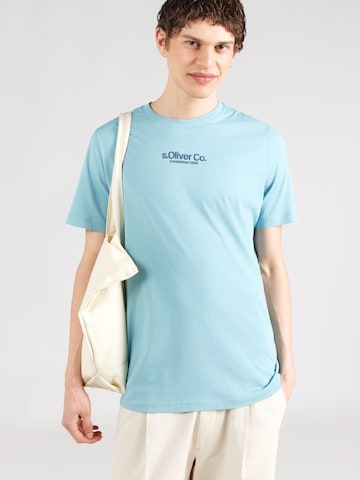 s.Oliver Shirt in Blauw: voorkant