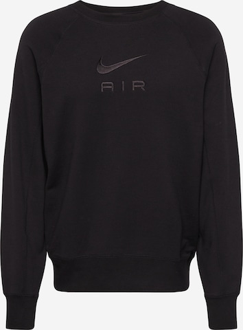 Bluză de molton 'Air' de la Nike Sportswear pe negru: față