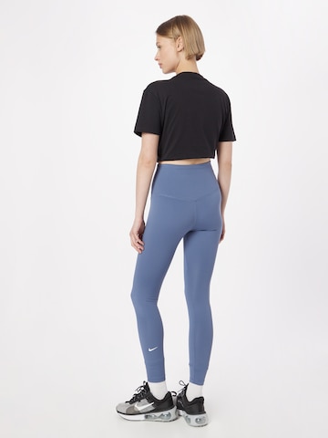 NIKE Skinny Sporthose 'One' in Blau