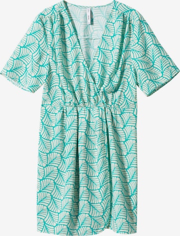 MANGO Kleid 'FLORA' in Grün: Vorderseite